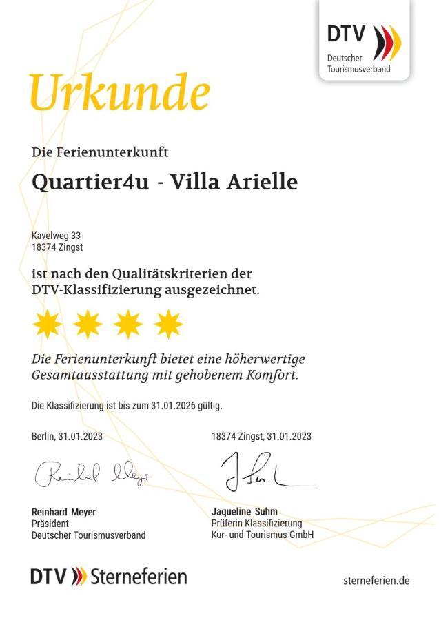 Quartier4U - 4 Sterne - Inklusive Eigene Bikebox Mit Strom - Waeschepaket - Power Wlan - Parkplatz # Bestpreisgarantie # Zingst Dış mekan fotoğraf